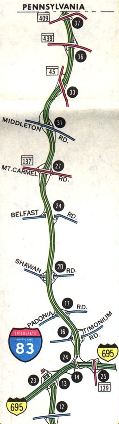 Directions To Interstate 83 Mdroads: I-83